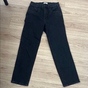 Good American Black skinny Straight Jeans